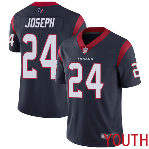 Houston Texans Limited Navy Blue Youth Johnathan Joseph Home Jersey NFL Football #24 Vapor Untouchable->youth nfl jersey->Youth Jersey